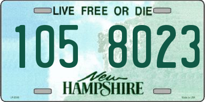 NH license plate 1058023