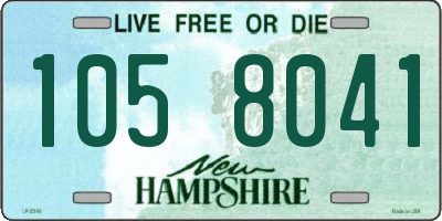 NH license plate 1058041