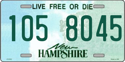 NH license plate 1058045
