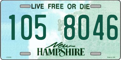 NH license plate 1058046