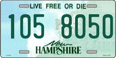NH license plate 1058050