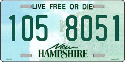 NH license plate 1058051