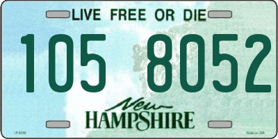 NH license plate 1058052