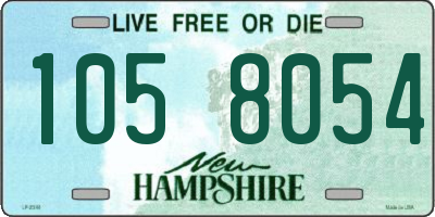 NH license plate 1058054