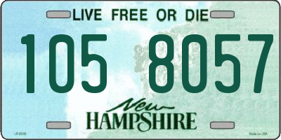 NH license plate 1058057