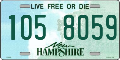 NH license plate 1058059