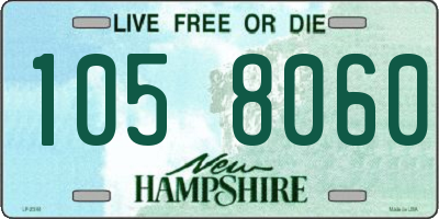 NH license plate 1058060