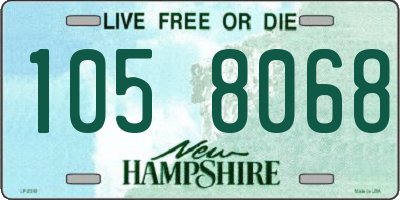 NH license plate 1058068