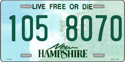NH license plate 1058070