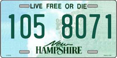 NH license plate 1058071