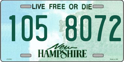 NH license plate 1058072