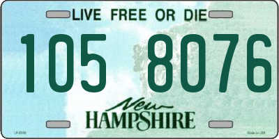 NH license plate 1058076