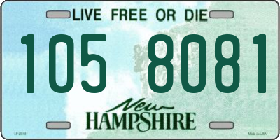 NH license plate 1058081