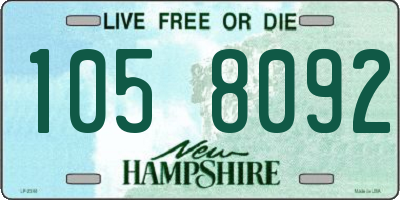 NH license plate 1058092