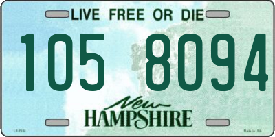 NH license plate 1058094