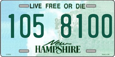 NH license plate 1058100