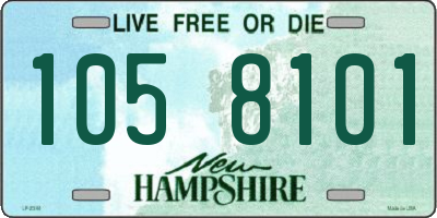 NH license plate 1058101