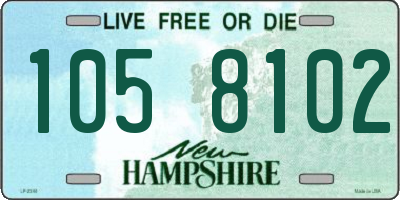 NH license plate 1058102