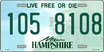 NH license plate 1058108