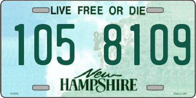NH license plate 1058109