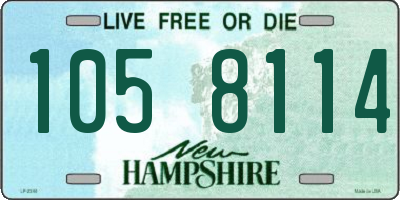 NH license plate 1058114