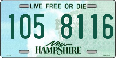 NH license plate 1058116