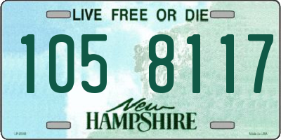 NH license plate 1058117