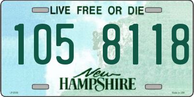 NH license plate 1058118