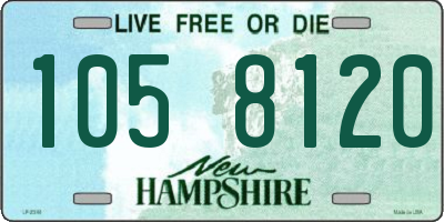 NH license plate 1058120
