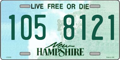 NH license plate 1058121