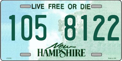 NH license plate 1058122