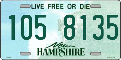 NH license plate 1058135