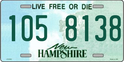NH license plate 1058138