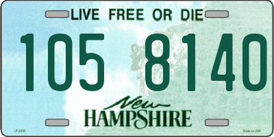NH license plate 1058140
