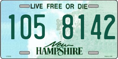 NH license plate 1058142