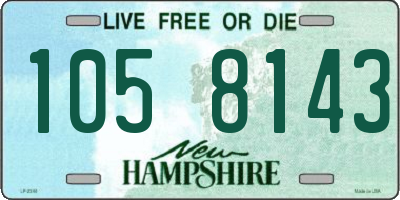 NH license plate 1058143