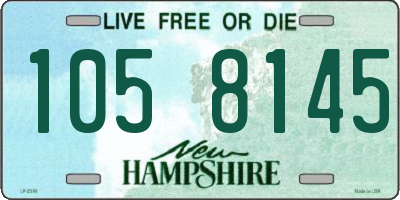 NH license plate 1058145