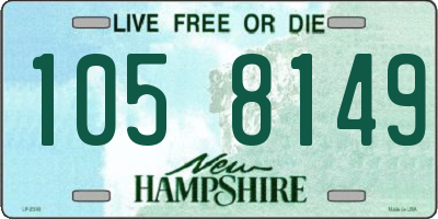 NH license plate 1058149