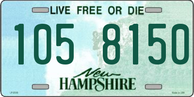 NH license plate 1058150