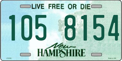 NH license plate 1058154