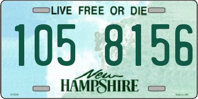NH license plate 1058156