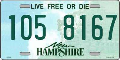 NH license plate 1058167