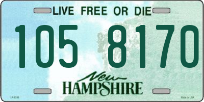 NH license plate 1058170