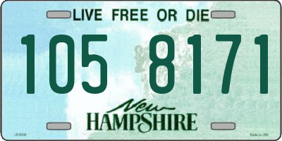 NH license plate 1058171
