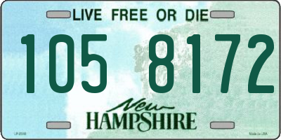 NH license plate 1058172