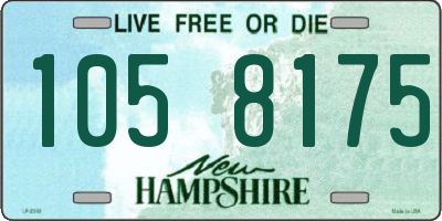 NH license plate 1058175