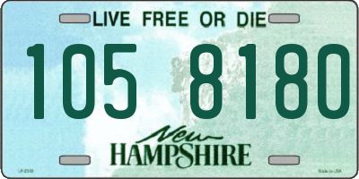 NH license plate 1058180