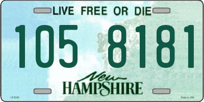NH license plate 1058181
