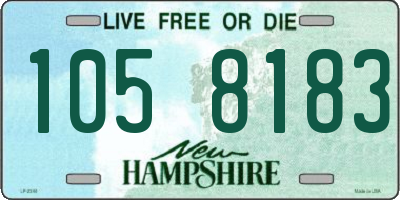 NH license plate 1058183