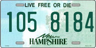 NH license plate 1058184